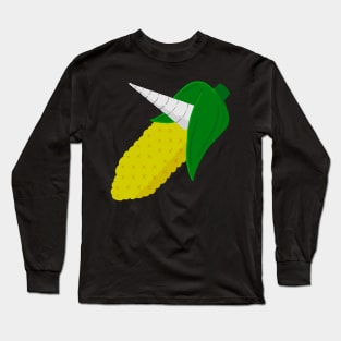 Corny Unicorn on the Cob Long Sleeve T-Shirt